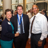 Terri Gumula of Citigroup, Michael A. Tortorici, Vice President of Ariel Property Advisors and Ray Thomas of 1st Equity Title