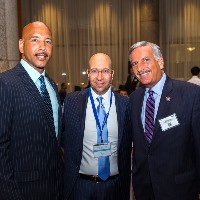 Bronx Borough President Ruben Diaz Jr., Shimon Shkury, President of Ariel Property Advisors and NY Assemblymember David Weprin