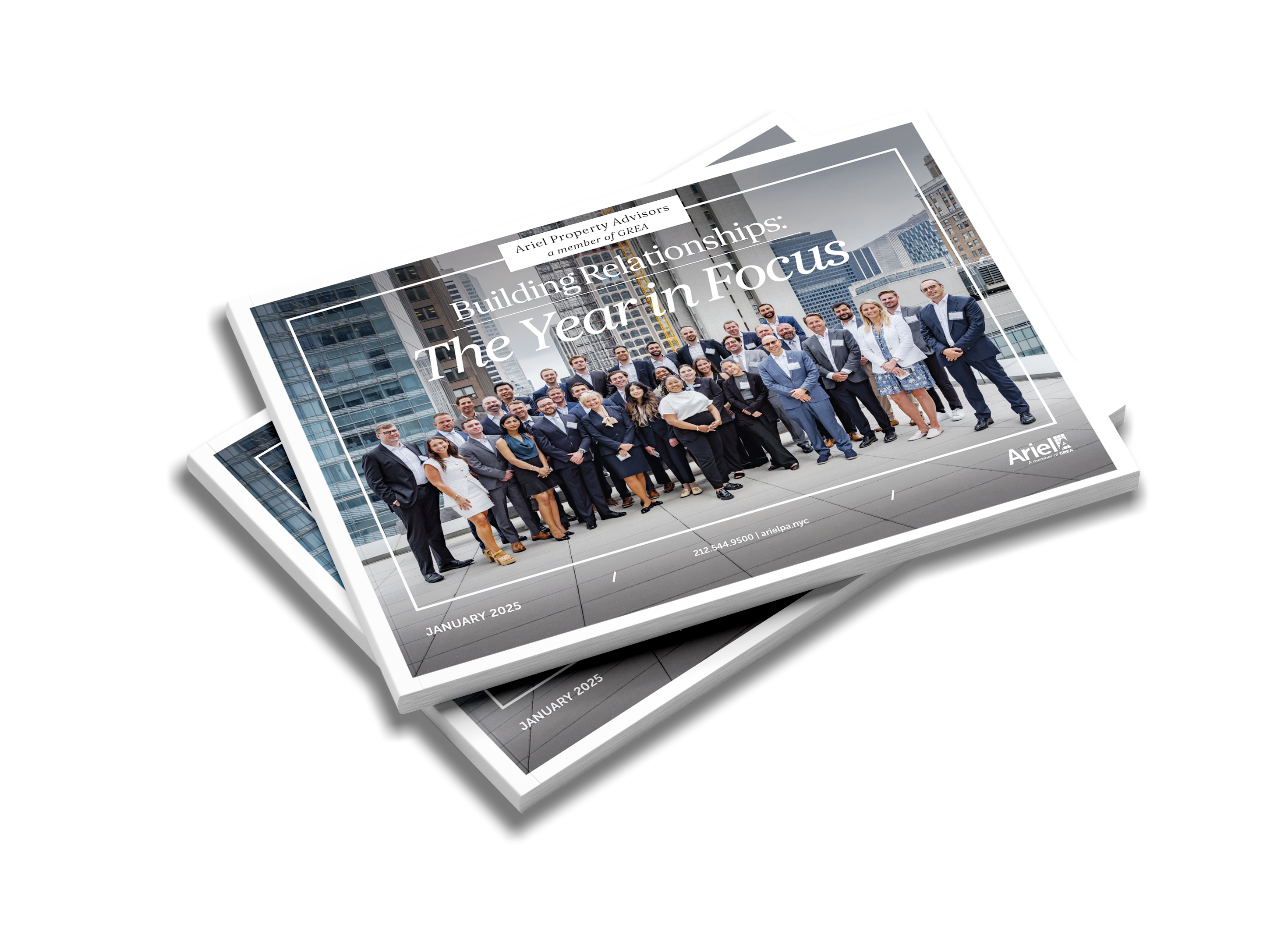 Open Asset Evaluation book with the page open to Table of Contents and Asset Overview of a property for the company Ariel