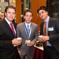 Michael Tortorici and Jesse Deutch, both of Ariel Property Advisors, with David Zlotnick, Meridian Capital