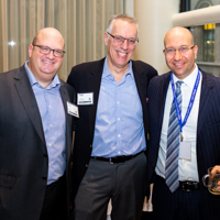 (L-R) Brian Cohen, Goulston & Storrs; Jacob Buksbaum, Time Equities; Shimon Shkury, Ariel Property Advisors