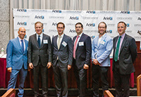 Shimon Shkury, Ariel Property Advisors; Scott Metzner, Janus Property Group; Michael Givner, Morgan Stanley; Meyer Mintz, Berdon LLP; David Schwartz, Slate Property Group; Seth Pinsky, RXR