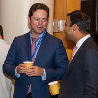 (L-R) Jason Hart, The Carlyle Group; Qahir Madhany, The Blackstone Group