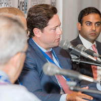 (L-R) Jason Hart, The Carlyle Group; Qahir Madhany, The Blackstone Group