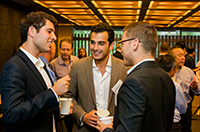 Michael Monahemi, Elmo Realty;  Aaron Yaghoubian, Global Management; Sam Eshaghoff, West Egg Development
